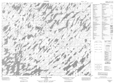 043D05 - WAPITOTEM LAKE - Topographic Map