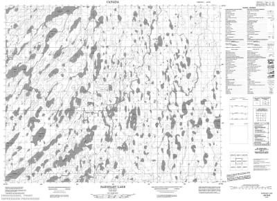 043D06 - BARNHART LAKE - Topographic Map