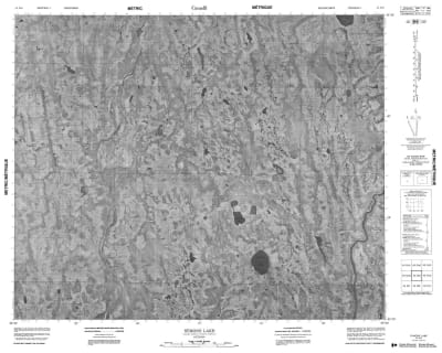 043D09 - SYMONS LAKE - Topographic Map