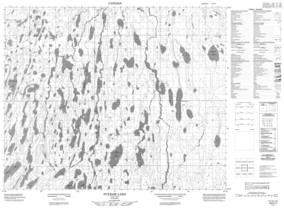 043D11 - PULHAM LAKE - Topographic Map