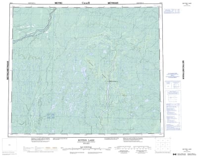 043K - SUTTON LAKE - Topographic Map