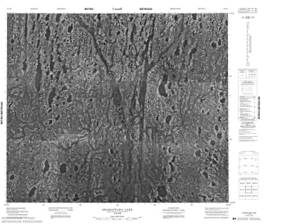 043K04 - SHAMATTAWA LAKE - Topographic Map