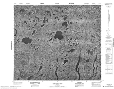 043K10 - WARCHESKU LAKE - Topographic Map
