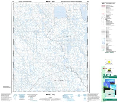 046D13 - MEEN LAKE - Topographic Map