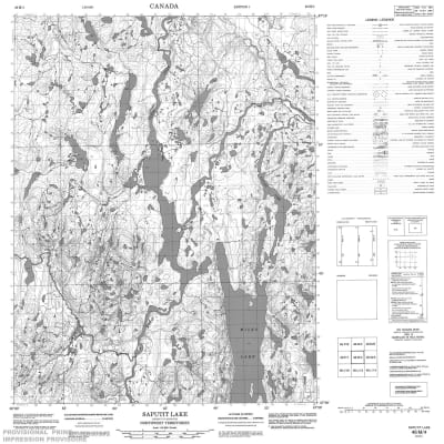 046M04 - SAPUTIT LAKE - Topographic Map