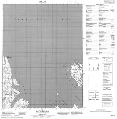 046M06 - CAPE SIMPSON - Topographic Map
