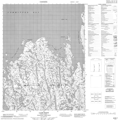 046M07 - CAPE WATT - Topographic Map