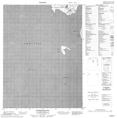 046M10 - SABINE ISLAND - Topographic Map