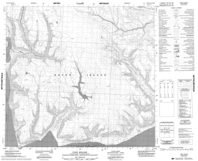 048F09 - CAPE BULLEN - Topographic Map