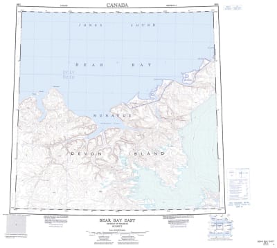048G - BEAR BAY EAST - Topographic Map