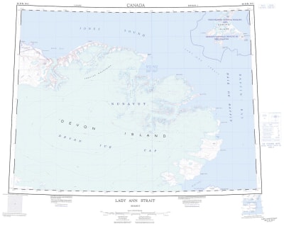 048H - LADY ANN STRAIT - Topographic Map