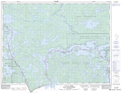 052C08 - LAC LA CROIX - Topographic Map