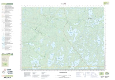 052F01 - PEKAGONING LAKE - Topographic Map