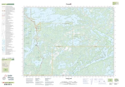 052F04 - KAKAGI LAKE - Topographic Map