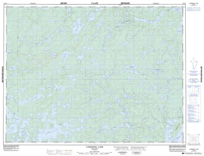 052F06 - LAWRENCE LAKE - Topographic Map