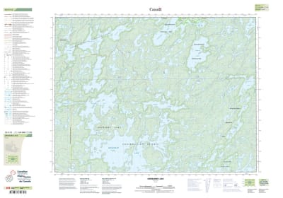 052F12 - DRYBERRY LAKE - Topographic Map