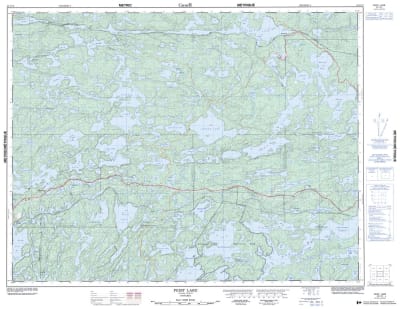 052F13 - FEIST LAKE - Topographic Map