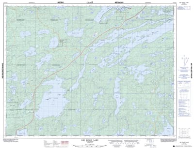 052F16 - BIG SANDY LAKE - Topographic Map