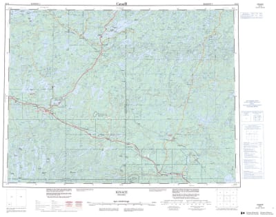 052G - IGNACE - Topographic Map
