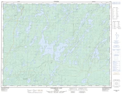 052G08 - PAKASHKAN LAKE - Topographic Map