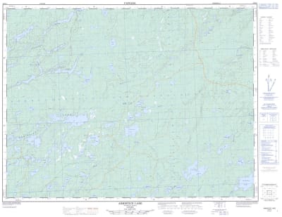 052H05 - ARMISTICE LAKE - Topographic Map