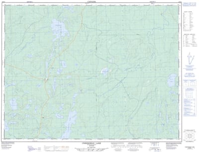 052H06 - CHEESEMAN LAKE - Topographic Map