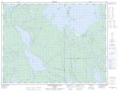 052H07 - BLACK STURGEON LAKE - Topographic Map