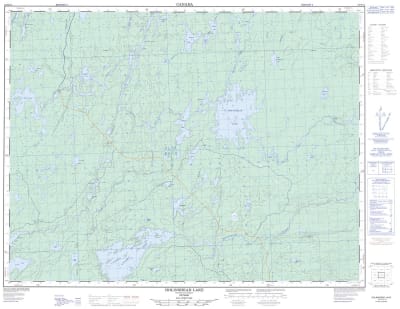 052H12 - HOLINSHEAD LAKE - Topographic Map
