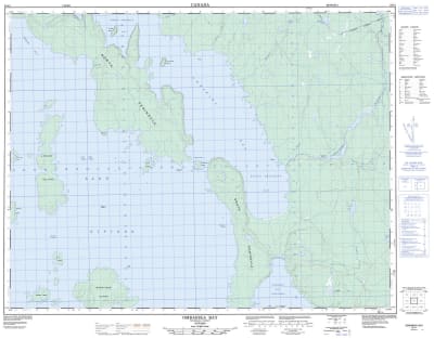 052I01 - OMBABIKA BAY - Topographic Map