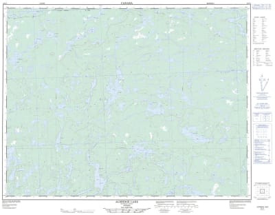 052I04 - ALDRIDGE LAKE - Topographic Map
