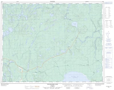 052I07 - PIKITIGUSHI LAKE - Topographic Map