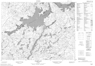052I09 - MOJIKIT LAKE - Topographic Map
