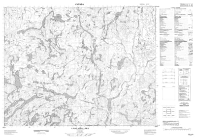 052I10 - LINKLATER LAKE - Topographic Map