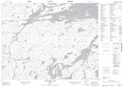 052J14 - CHURCHILL LAKE - Topographic Map
