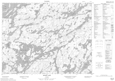 052J15 - MINISS LAKE - Topographic Map
