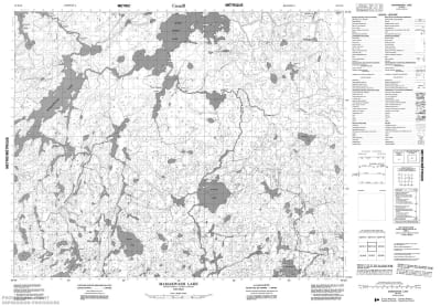 052N10 - MAMAKWASH LAKE - Topographic Map