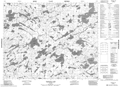 052O06 - OBASKAKA LAKE - Topographic Map