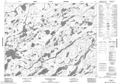 052O07 - KAWINOGANS LAKE - Topographic Map