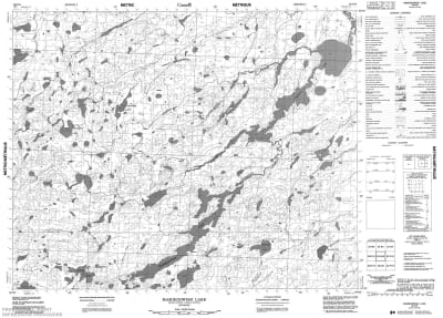 052O16 - MAMIEGOWISH LAKE - Topographic Map