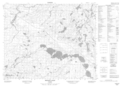 053B01 - MENAKO LAKES - Topographic Map