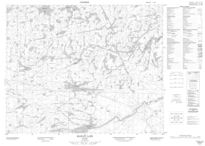 053B07 - MAWLEY LAKE - Topographic Map