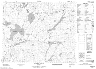 053B09 - OPAPIMISKAN LAKE - Topographic Map