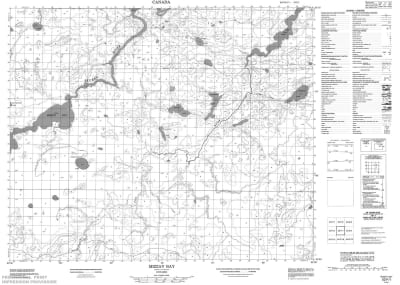 053F01 - MIZZAY BAY - Topographic Map