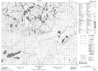 053F07 - MENAEKO LAKE - Topographic Map