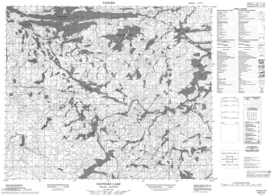 053F12 - HAYWARD LAKE - Topographic Map