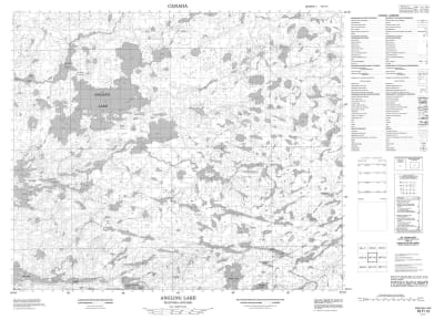 053F13 - ANGLING LAKE - Topographic Map