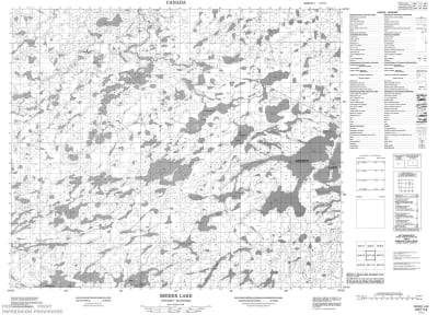 053F14 - SEEBER LAKE - Topographic Map
