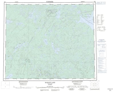 053G - MAKOOP LAKE - Topographic Map