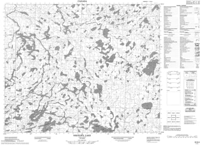 053G02 - NIKITOWA LAKE - Topographic Map