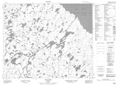 053G09 - BUG LAKE - Topographic Map